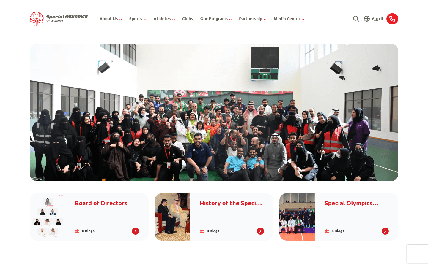 Special Olympics Saudi Arabia – Official Website mockup